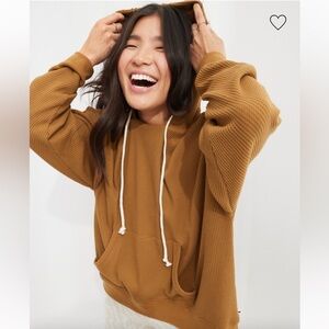 Aerie Cozy Waffle Hoodie - Sz M